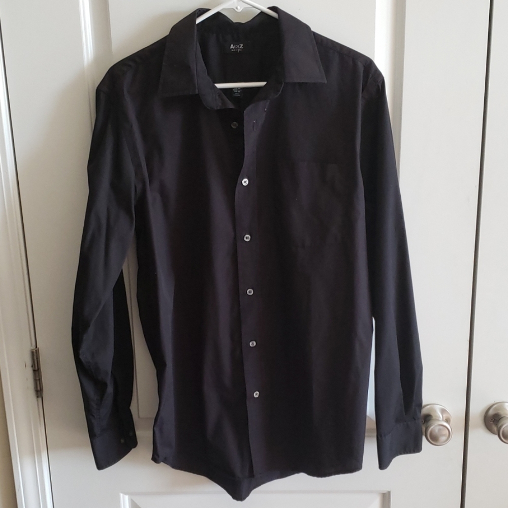 Mens Black Dress Shirt
